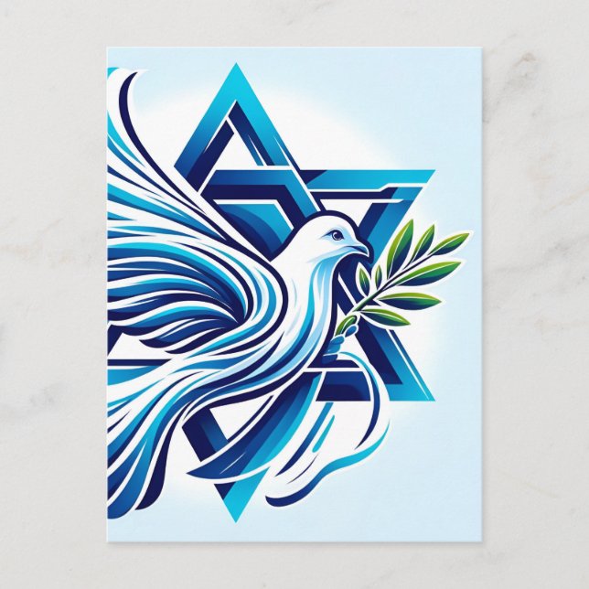 Cartão Postal Paz Para Israel (Frente)