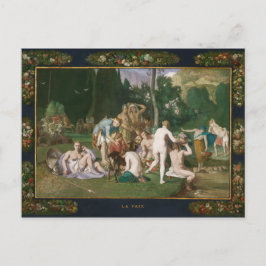 Cartão Postal Paz por Pierre Puvis de Chavannes