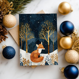 Cartão Postal Pé Cura Pau-Inverno Pavimento Aquarela Natal