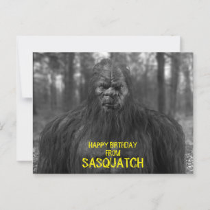 Cartão Postal pé grande,sasquatch,CARTÃO POSTAL