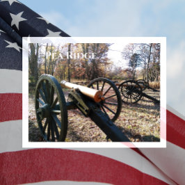 Cartão Postal Pea Ridge, Canhões nas Folhas de outono