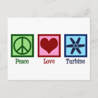 Peace Love Turbine Fan