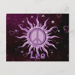 Cartão Postal Peace Sun Leo