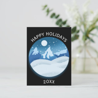 Cartão Postal Peaceful Frosted Landscape 