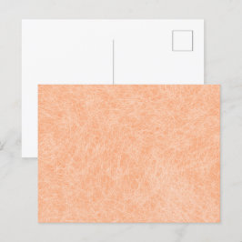 Cartão Postal Peach Fuzz Faux Leather