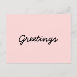 Cartão Postal Peachy Pink Yoga Meditation Design