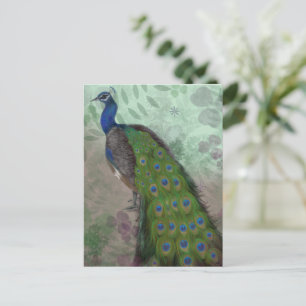 Cartão Postal Peacock bonito