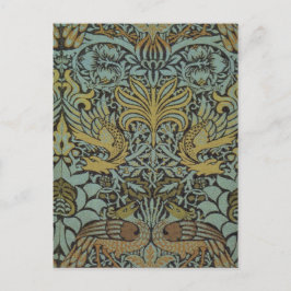 Cartão Postal Peacock e Dragon (por William Morris)