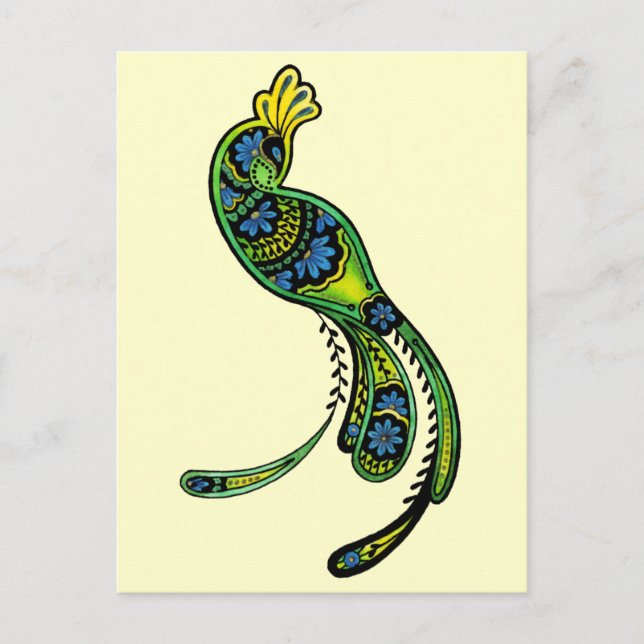 Cartão postal Peacock Ver 2 (Frente)