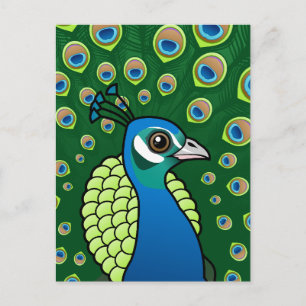 Cartão Postal Peafowl indiano