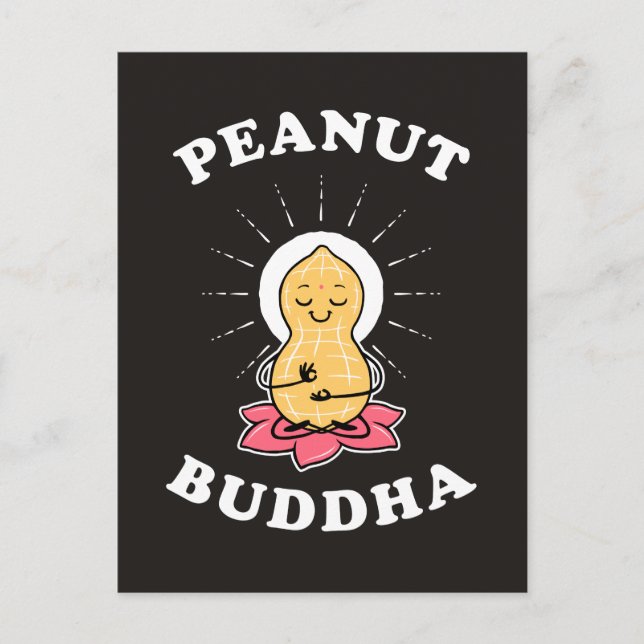 Cartão Postal Peanut Buddha (Frente)