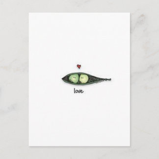 Cartão Postal Peapod Love