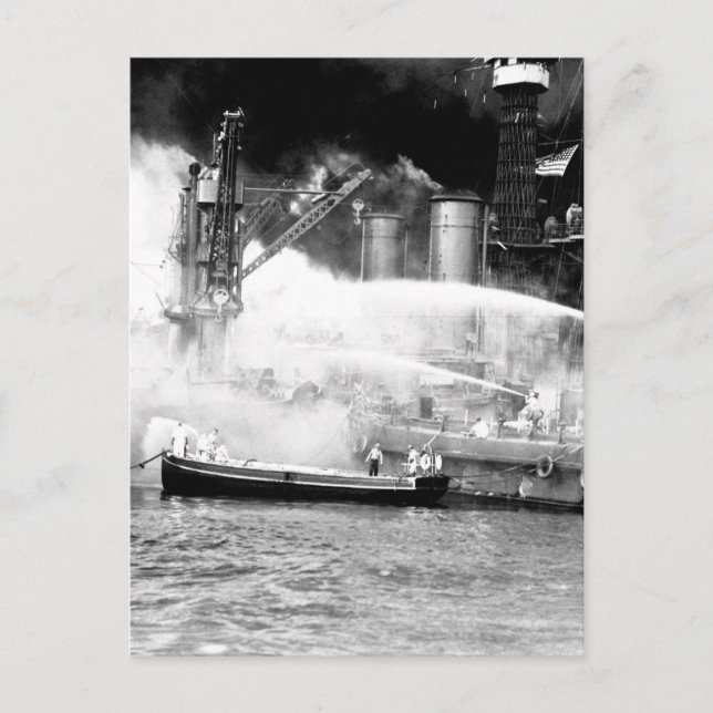 Cartão Postal Pearl Harbor, tirada pela imagem de surpresa_War (Frente)