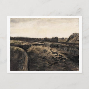 Cartão Postal Peat Bog, Vincent van Gogh Fine Art