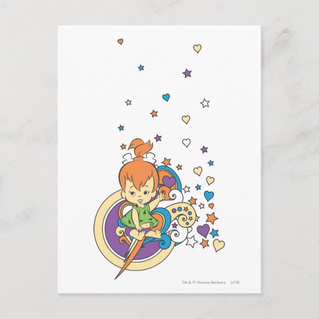 Cartão Postal PEBBLES™ Nas Estrelas � (Frente)