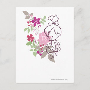 Cartão Postal PEBBLES™ um Cutie nas flores