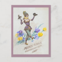 Peça Publicitária Vintage Mardi Gras