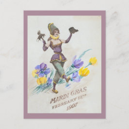 Cartão Postal Peça Publicitária Vintage Mardi Gras