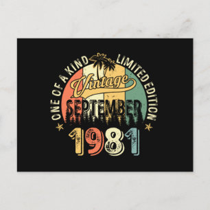 Cartão Postal Peça Única Vintage Setembro 1981