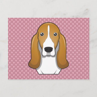 Cartão Postal Peças de Cartografia do Cesto do Basset