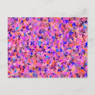 Cartão postal Peças de Puzzle Fúcsia