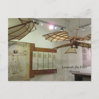 Cartão Postal Peças do Museu Leonardo Da Vinci