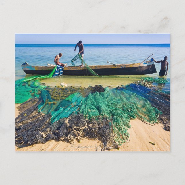 Cartão Postal Pêcheurs Vezo (Frente)
