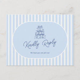 Cartão Postal Pedido de música de casamento minimalista com list