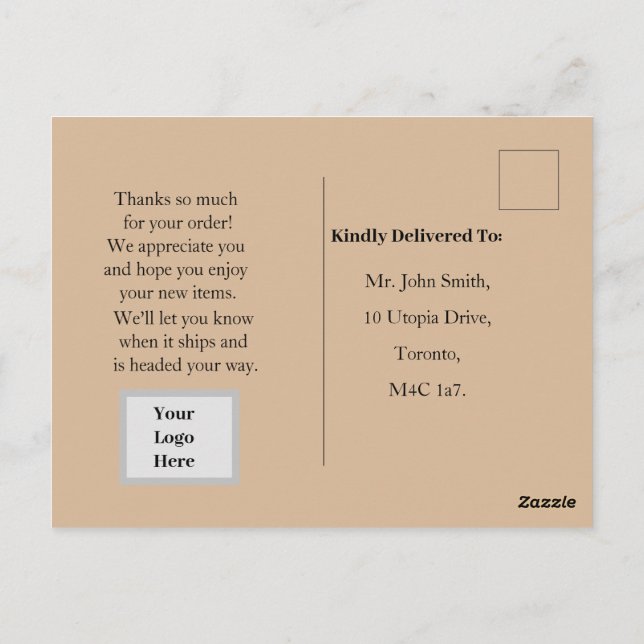 Cartão Postal Pedido de Natal  (Verso)