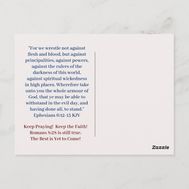 Cartão Postal PEDIR Posto para a placa AMÉRICA (Verso)