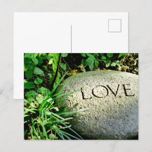 Cartão Postal Pedra "Amor"