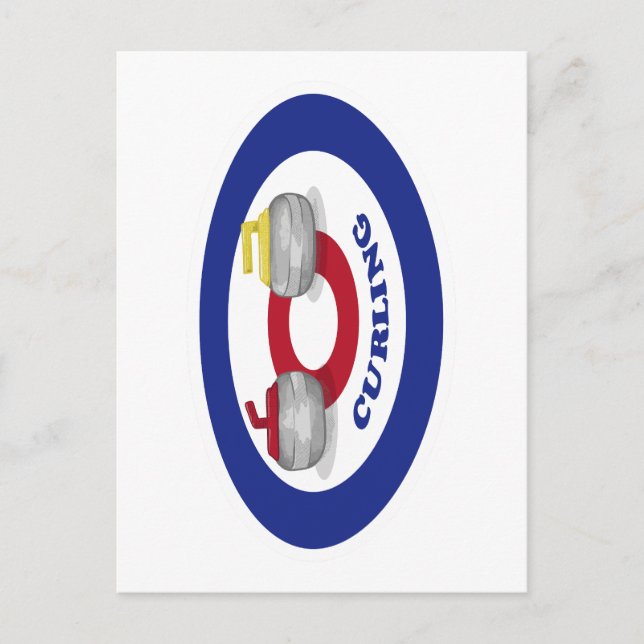 Cartão Postal Pedra de curling (Frente)