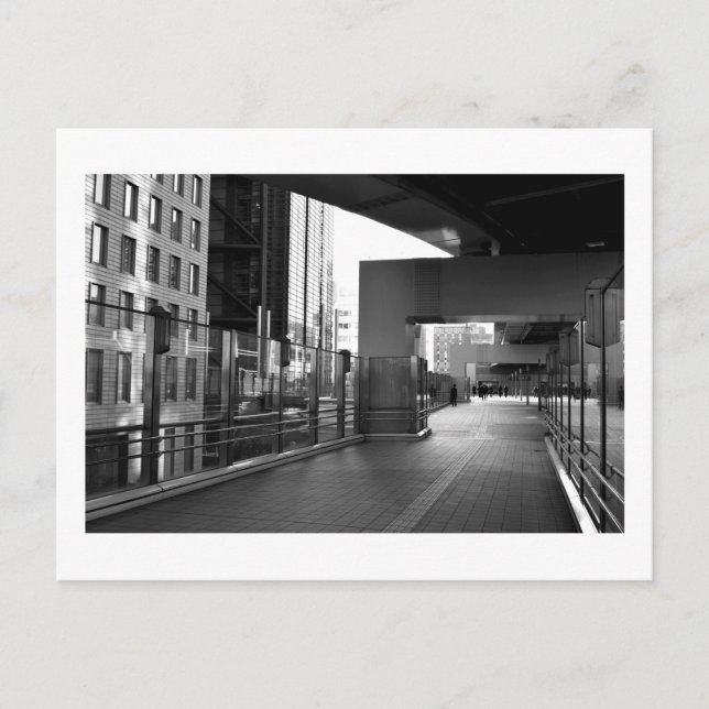 Cartão Postal Pedra e Vidro: Distrito Comercial de Shiodome, Tóq (Frente)