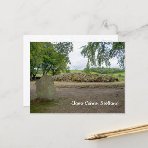 Cartão Postal Pedra em Pé em Clava Cairns, Escócia