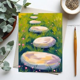 Cartão Postal Pedras de Jardim Aquarela