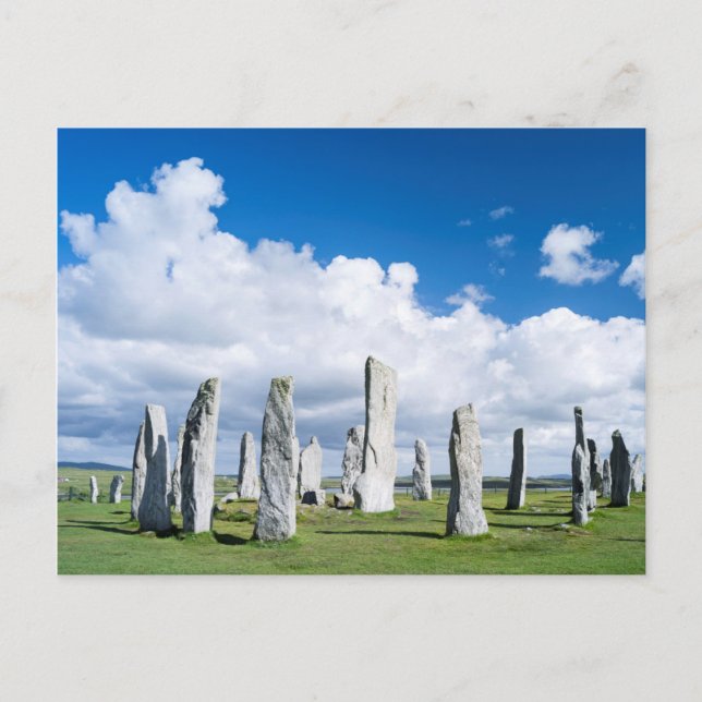 Cartão Postal Pedras em Pé de Callanish 2 (Frente)