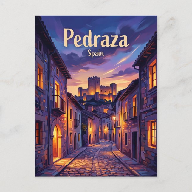 Cartão Postal Pedraza Espanha (Frente)