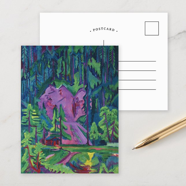 Cartão Postal Pedreira em Wildboden | Ernst Ludwig Kirchner (Criador carregado)