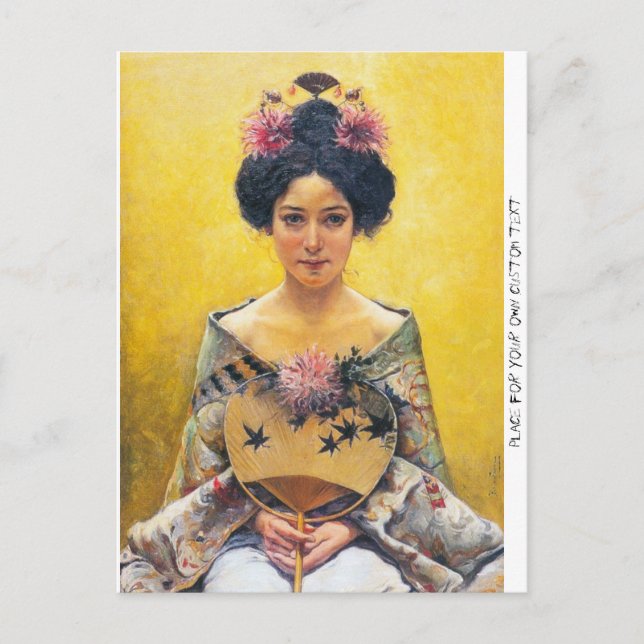 Cartão Postal Pedro Sáenz (1864-1924), Disfarce japonês (Frente)