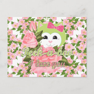 Cartão Postal Peek-a-boo Eu te amo