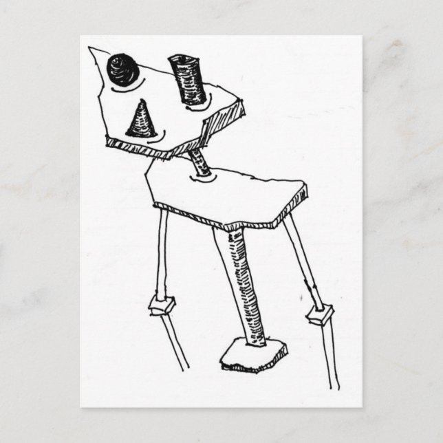 Cartão Postal Peg ao quadrado (Frente)