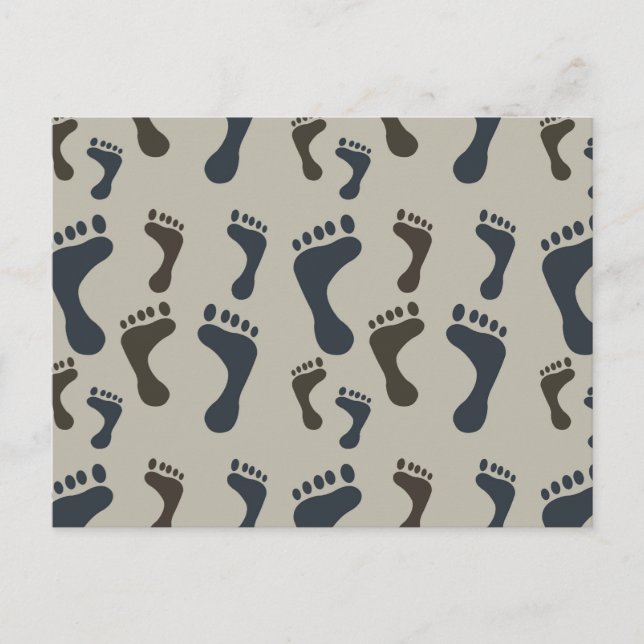 Cartão Postal Pegadas (Frente)