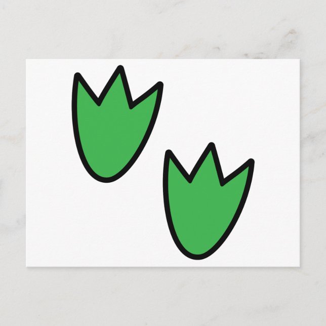 Cartão Postal Pegadas Dinossauras (Frente)