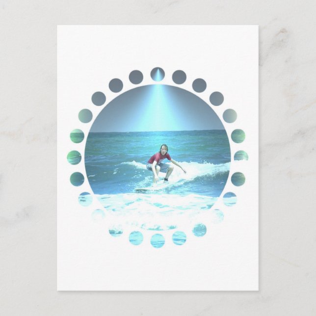 Cartão Postal Pegando o Cartão-Postal do Surf (Frente)