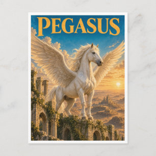 Cartão Postal Pégaso, Monstro de Fantasia Gótica