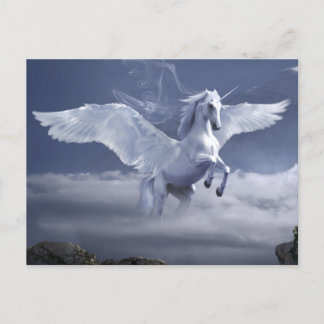 Cartão Postal Pegasus em voo