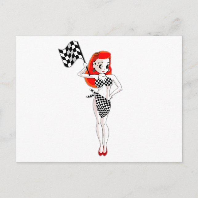 Cartão Postal Peggy Pitstop (Frente)