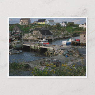Cartão Postal Peggys Cove Halifax Nova Scotia Canadá