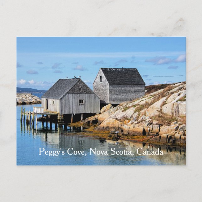 Cartão Postal Peggy's Cove, Nova Scotia, Canada (Frente)