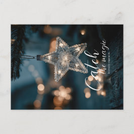 Cartão Postal Pegue a Estrela Mágica de Natal